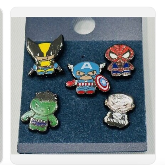 Universal Studios Pin Trading Marvel Mini Set Wolverine Spider-man Hulk Punisher - Picture 5 of 5